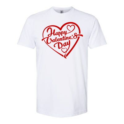 Happy Valentine's Day Heart Softstyle® CVC T-Shirt