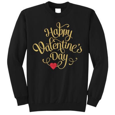 Happy Valentine's Day Love Heart Design Sweatshirt