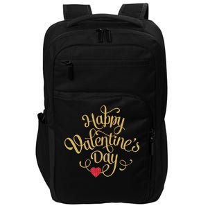 Happy Valentine's Day Love Heart Design Impact Tech Backpack