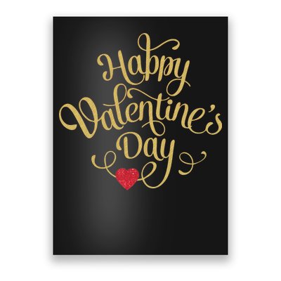 Happy Valentine's Day Love Heart Design Poster