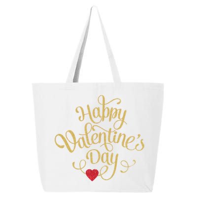 Happy Valentine's Day Love Heart Design 25L Jumbo Tote