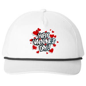 Happy Valentine's Day Love Hearts Logo Snapback Five-Panel Rope Hat