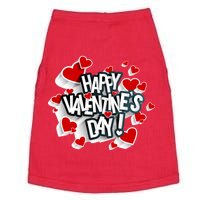 Happy Valentine's Day Love Hearts Logo Doggie Tank