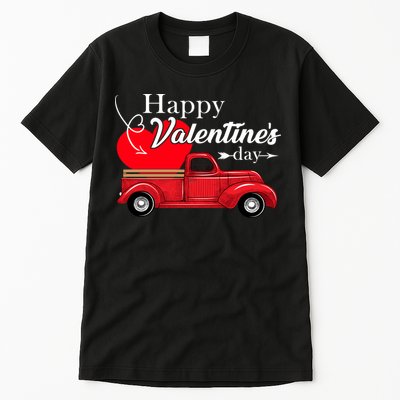 Happy Valentines Day Truck Full Of Hearts Tall T-Shirt
