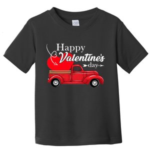 Happy Valentines Day Truck Full Of Hearts Toddler T-Shirt