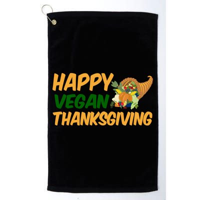 Happy Vegan Thanksgiving  Golf Towel