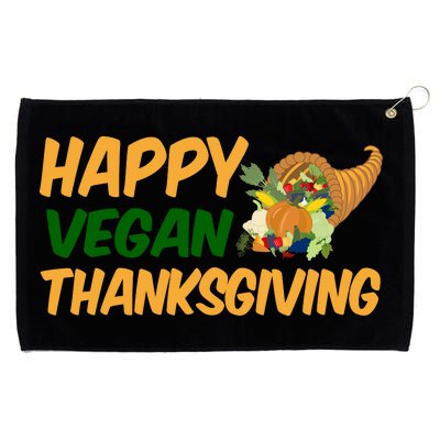 Happy Vegan Thanksgiving  Grommeted Golf Towel