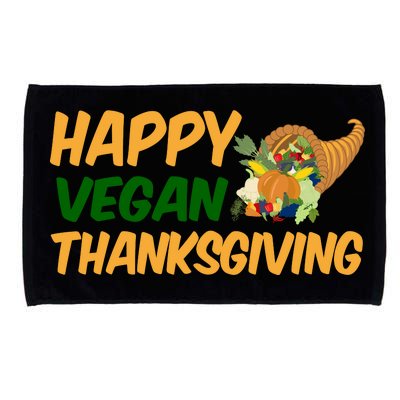 Happy Vegan Thanksgiving  Microfiber Hand Towel