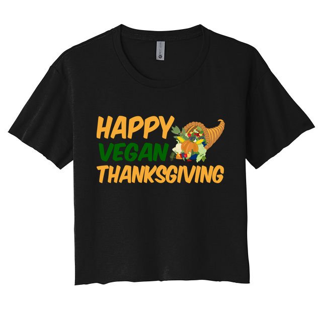 Happy Vegan Thanksgiving  Crop Top