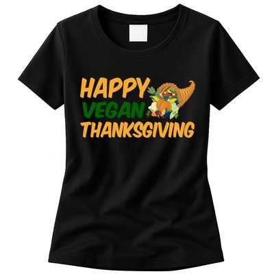 Happy Vegan Thanksgiving  Womens T-Shirt