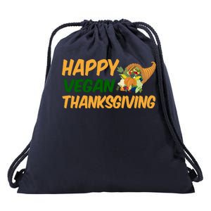 Happy Vegan Thanksgiving  Drawstring Bag