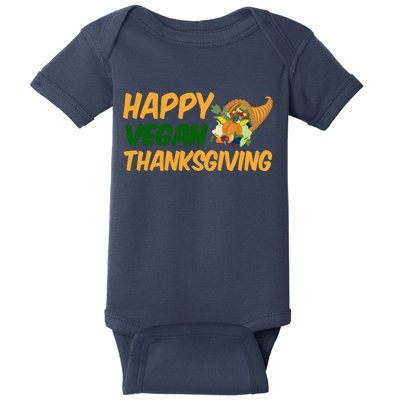 Happy Vegan Thanksgiving  Baby Bodysuit