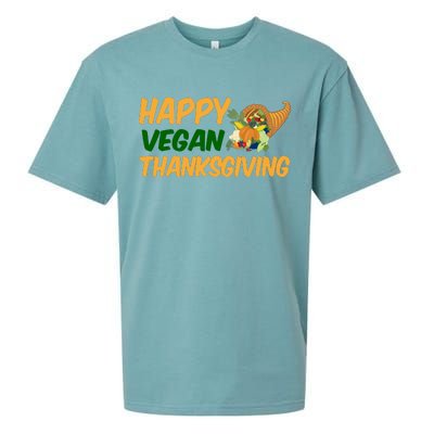 Happy Vegan Thanksgiving  Sueded Cloud Jersey T-Shirt