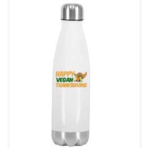 Happy Vegan Thanksgiving  Stainless Steel Insulated Water Bottle