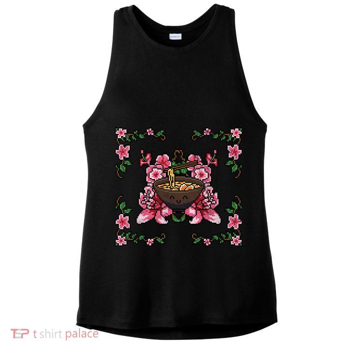 Happy Vintage Ramen Ladies PosiCharge Tri-Blend Wicking Tank