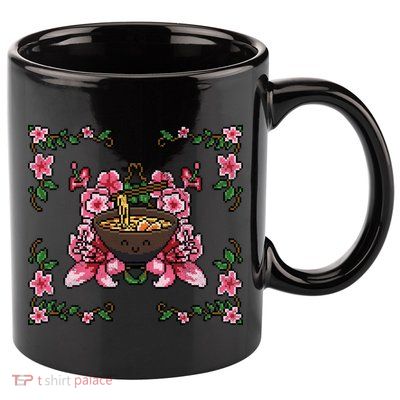 Happy Vintage Ramen 11oz C Handle Ceramic Mug