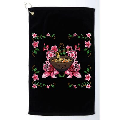 Happy Vintage Ramen Golf Towel