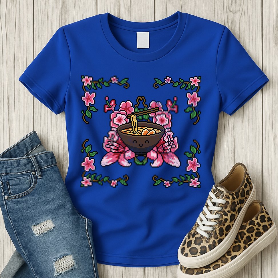 Happy Vintage Ramen Womens T-Shirt