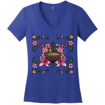Happy Vintage Ramen Women's V-Neck T-Shirt