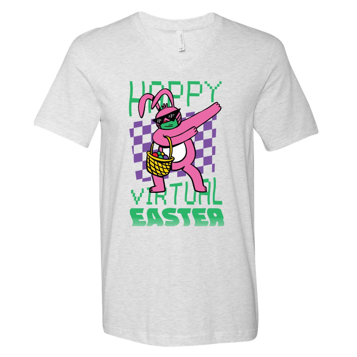 Happy Virtual Easter V-Neck T-Shirt