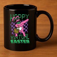 Happy Virtual Easter 11oz C Handle Ceramic Mug