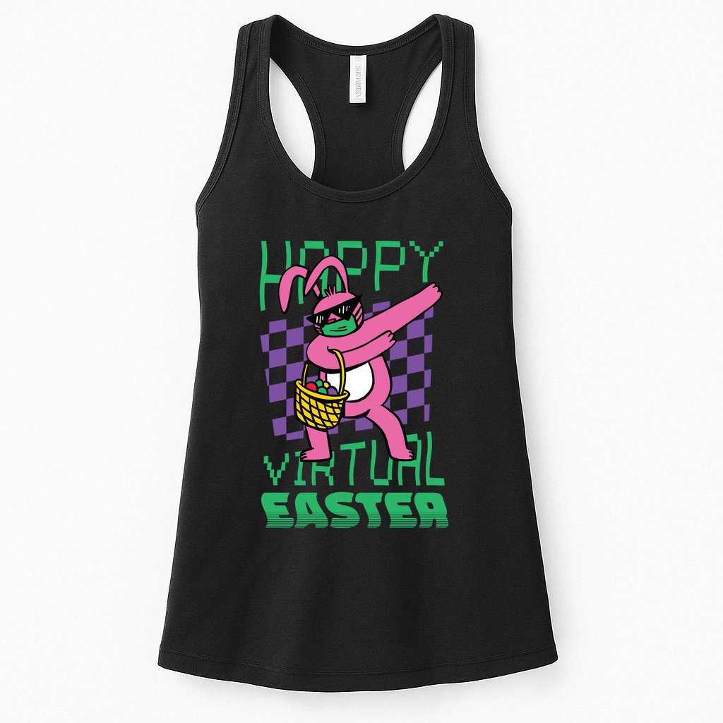 Happy Virtual Easter Womens Tank Top