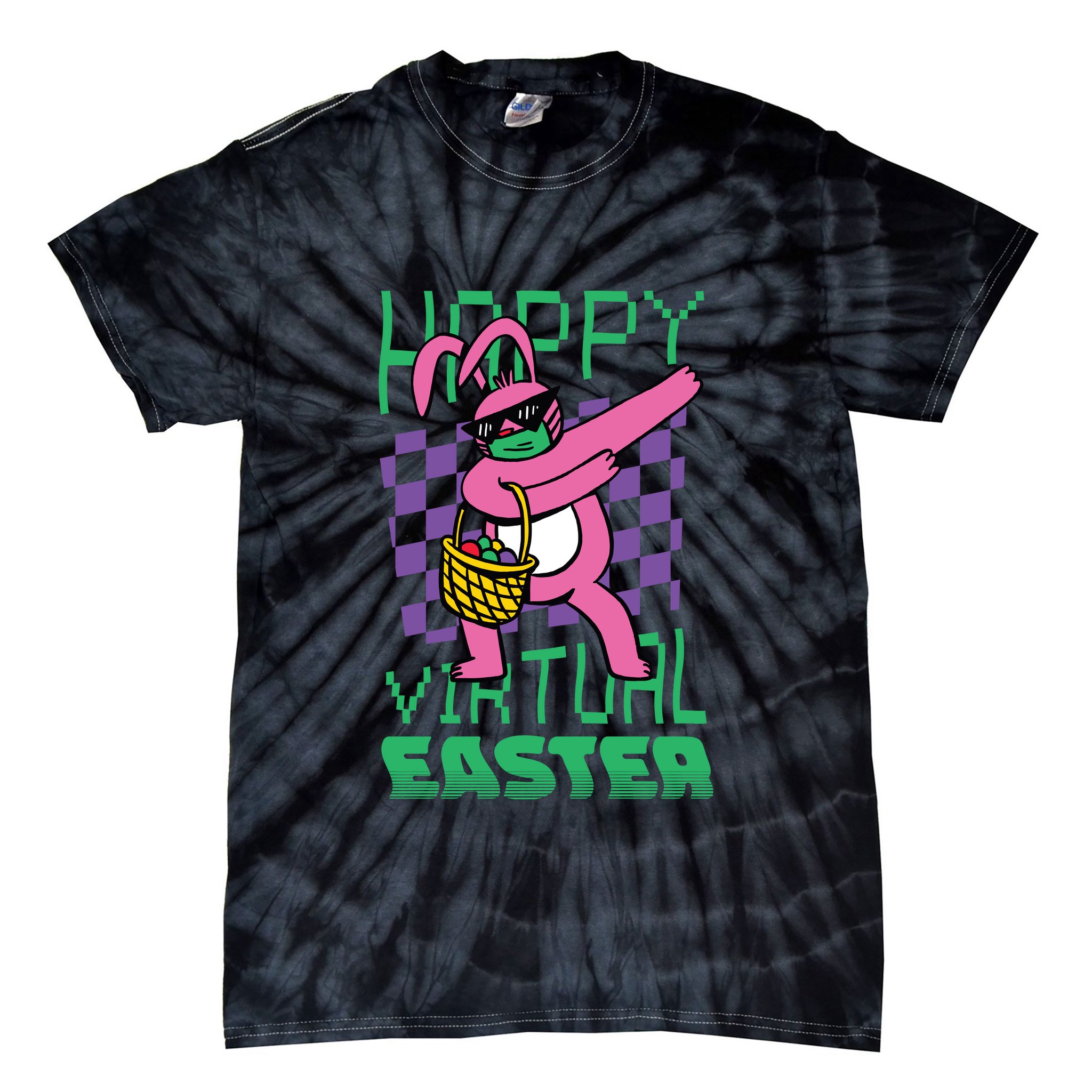 Happy Virtual Easter Tie-Dye T-Shirt