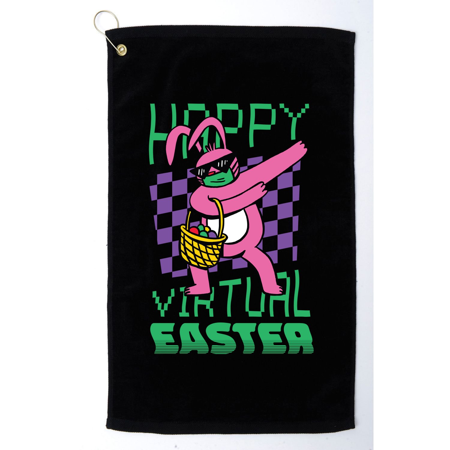 Happy Virtual Easter Golf Towel