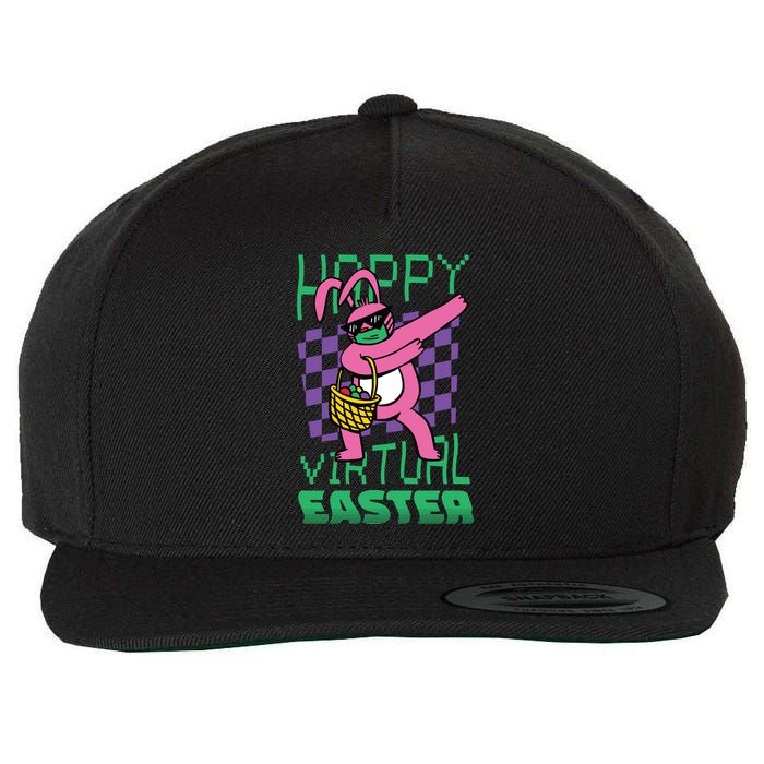 Happy Virtual Easter Wool Snapback Cap