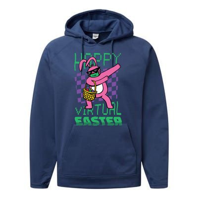 Happy Virtual Easter Performance Fleece Hoodie