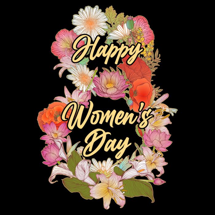 Happy Women's Day March 8 Flowers Performance Shirt
