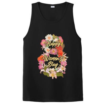 Happy Women's Day March 8 Flowers PosiCharge Competitor Tank