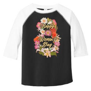 Happy Women's Day March 8 Flowers Toddler Fine Jersey T-Shirt