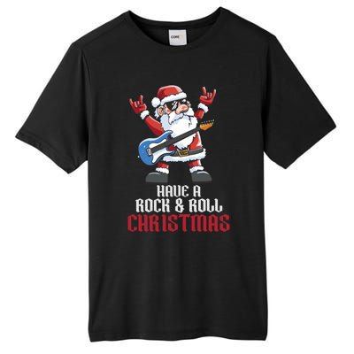 Have A Rock And Roll Christmas Rock Santa Music Lover Cool Gift Tall Fusion ChromaSoft Performance T-Shirt