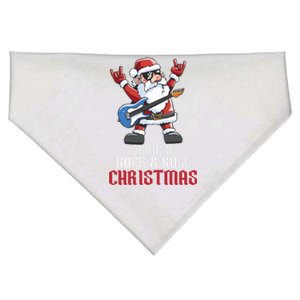 Have A Rock And Roll Christmas Rock Santa Music Lover Cool Gift USA-Made Doggie Bandana