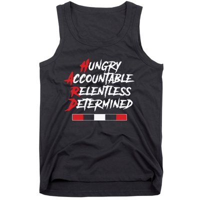 Hugry Accountable Relentless Determined Tank Top