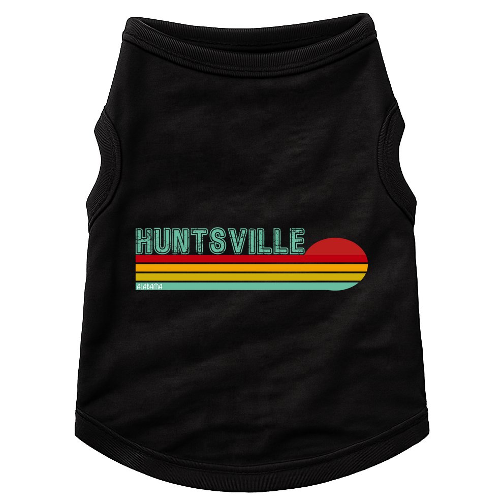 Huntsville Alabama Retro Sunset Doggie Tank
