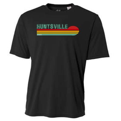 Huntsville Alabama Retro Sunset Cooling Performance Crew T-Shirt