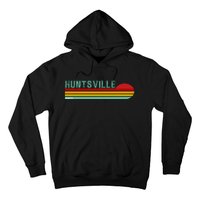 Huntsville Alabama Retro Sunset Hoodie