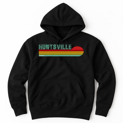 Huntsville Alabama Retro Sunset Hoodie