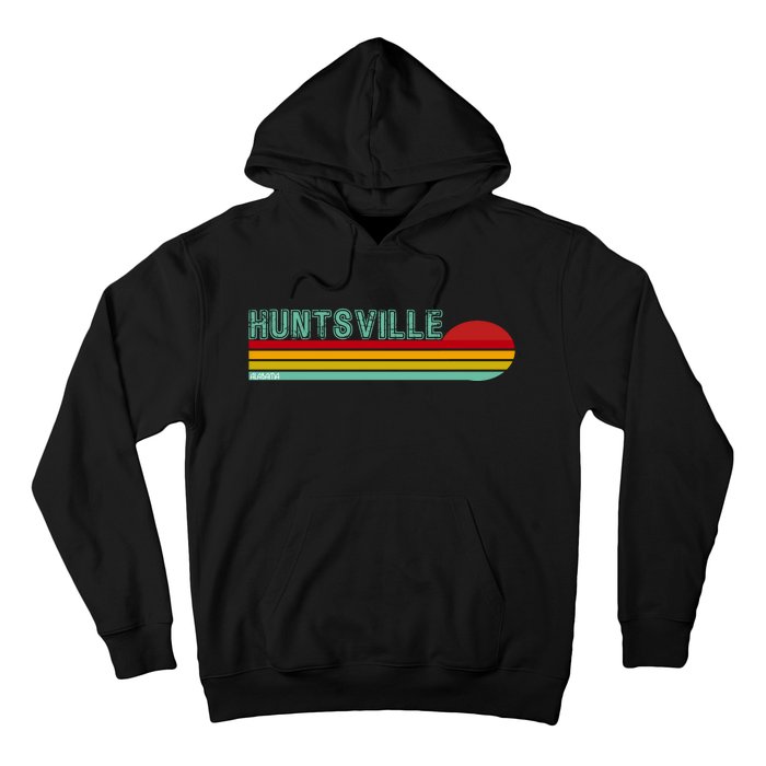 Huntsville Alabama Retro Sunset Hoodie