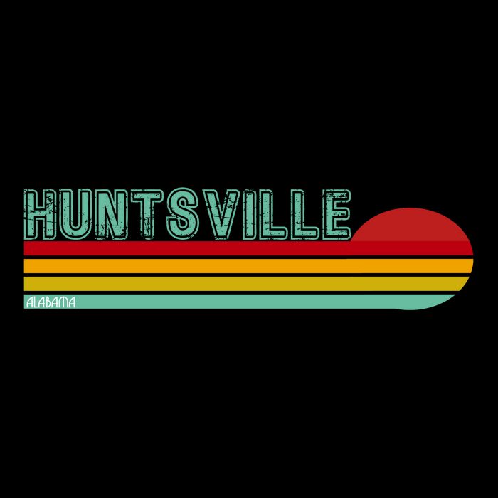 Huntsville Alabama Retro Sunset Tall T-Shirt