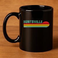 Huntsville Alabama Retro Sunset 11oz C Handle Ceramic Mug
