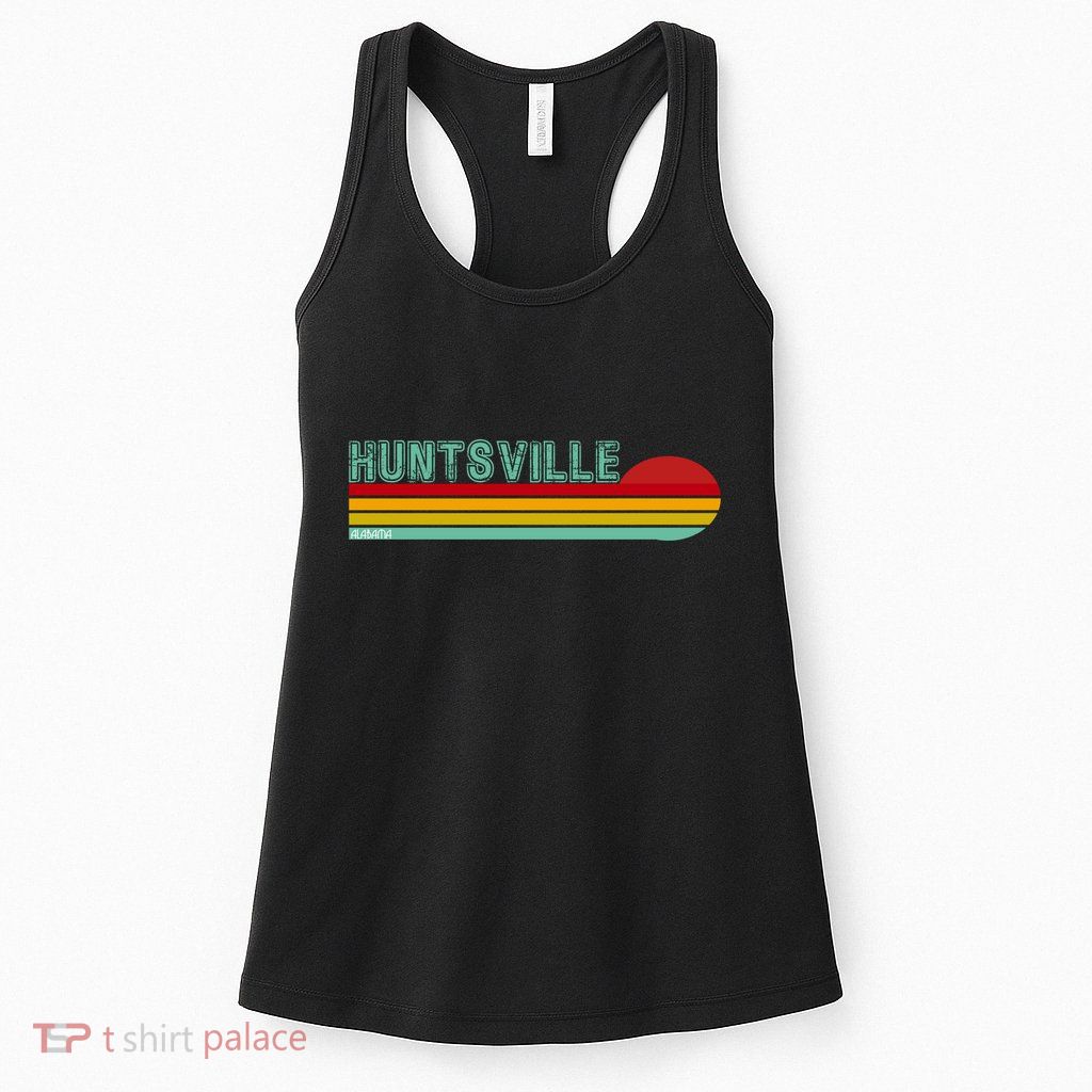 Huntsville Alabama Retro Sunset Womens Tank Top