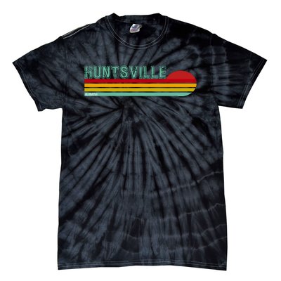 Huntsville Alabama Retro Sunset Tie-Dye T-Shirt