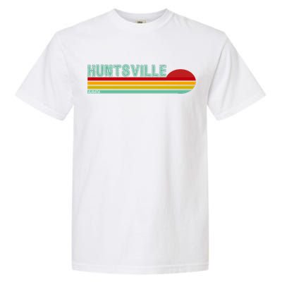 Huntsville Alabama Retro Sunset Garment-Dyed Heavyweight T-Shirt