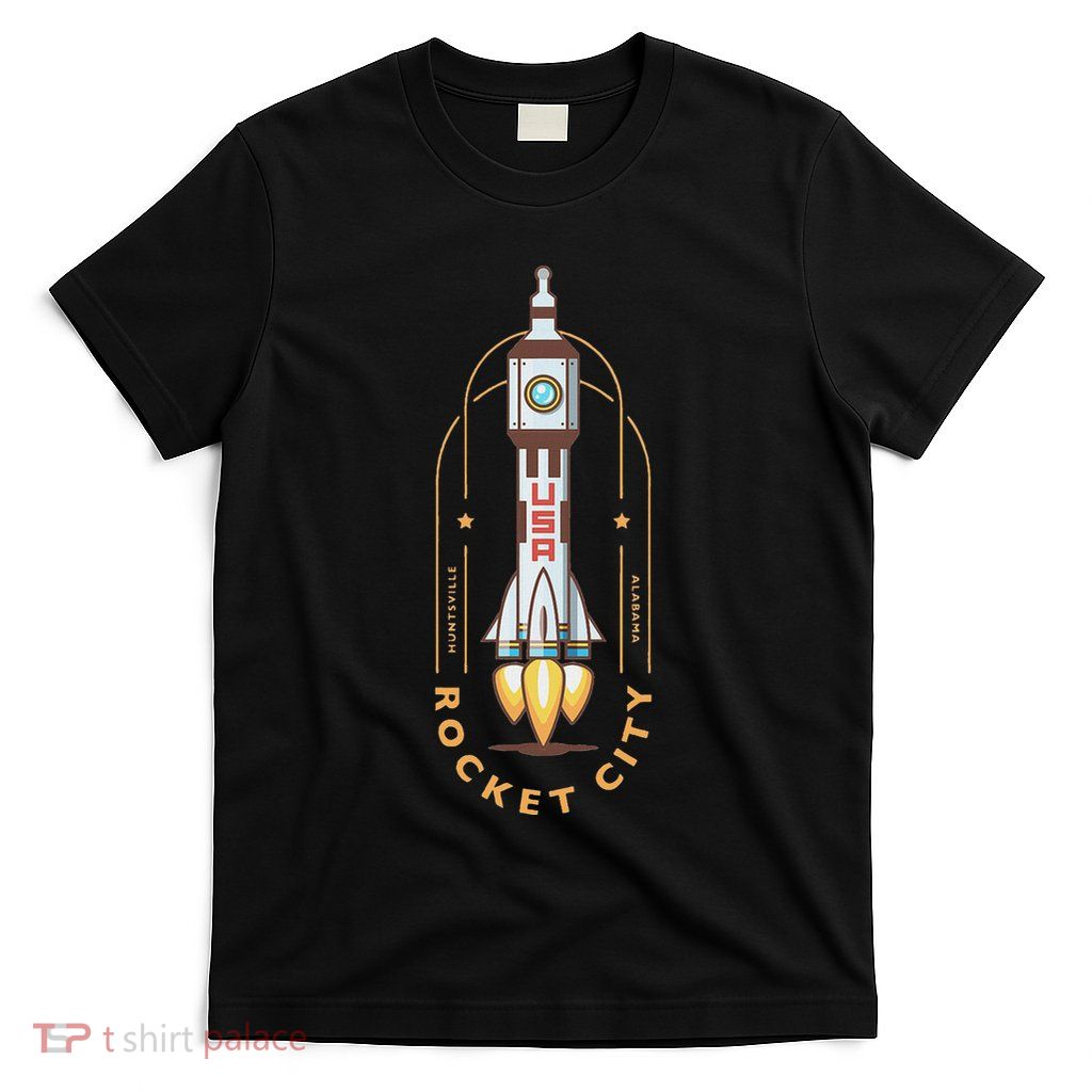 Huntsville Alabama Rocket City Cute Rocket Icon T-Shirt