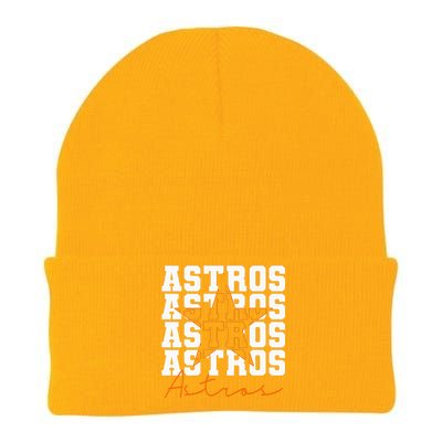 Houston Astros Retro Sports Team Logo Gift Knit Cap Winter Beanie