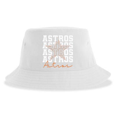 Houston Astros Retro Sports Team Logo Gift Sustainable Bucket Hat