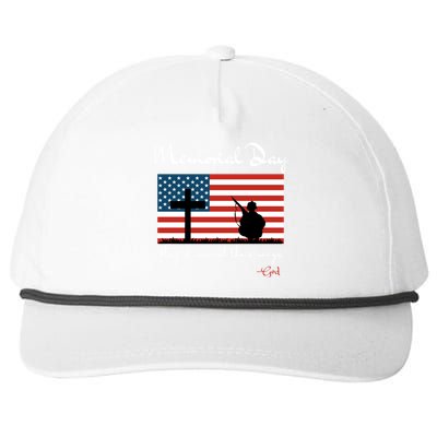 Honor And Remember The Fall Veteran Military Memorial Flag Funny Gift Snapback Five-Panel Rope Hat